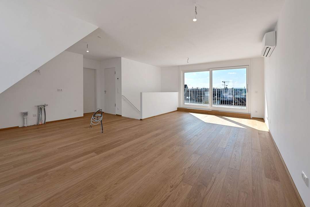 THE TEMPTATION - Dachgeschoss-Maisonette mit 2 Terrassen + Balkon | 33 m² Freifläche, 4 Zimmer