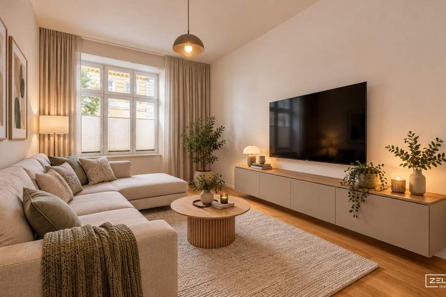 NÄHE AUGARTEN | CHARMANTE 2-ZIMMER-WOHNUNG – RENOVIERT &amp; ZENTRAL BEGEHBAR | ZELLMANN IMMOBILIEN, Wohnung-kauf, 198.000,€, 1200 Wien 20., Brigittenau
