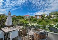 Atemberaubende Dachterrassenwohnung mit Kremstal-Blick im spektakulären "Punkthaus" - fußläufig in die Altstadt