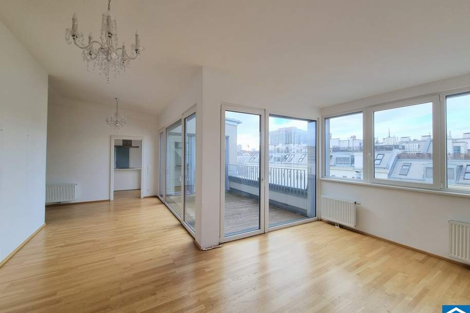 Wunderschöne 4- Zimmer DG-Wohnung mit Terrasse und Garagenstellplatz in toller Lage im Servitenviertel!, Wohnung-miete, 4.310,79,€, 1090 Wien 9., Alsergrund