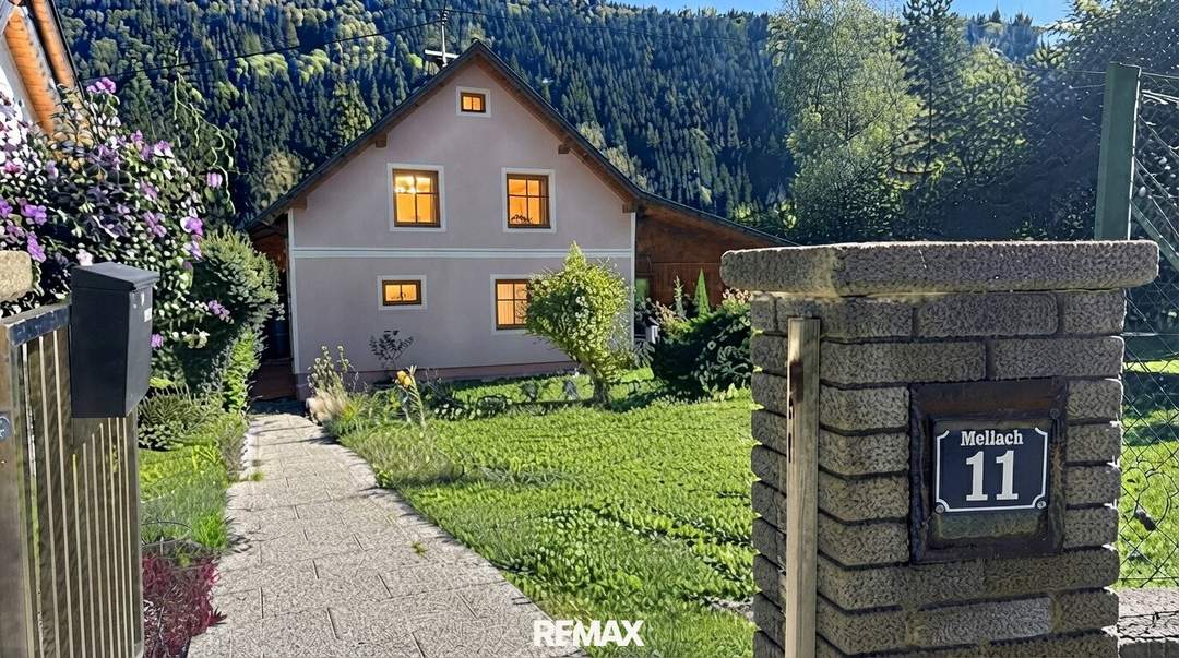 Natur vor der Haustüre – Einfamilienhaus mit schönen Garten in Mellach