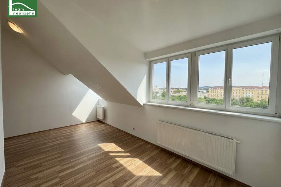 Weitblick-Dachgeschosswohnung mit Dachterrasse nahe Bahnhof Meidling zwischen Schönbrunn und Wienerberg, Wohnung-kauf, 449.000,€, 1120 Wien 12., Meidling