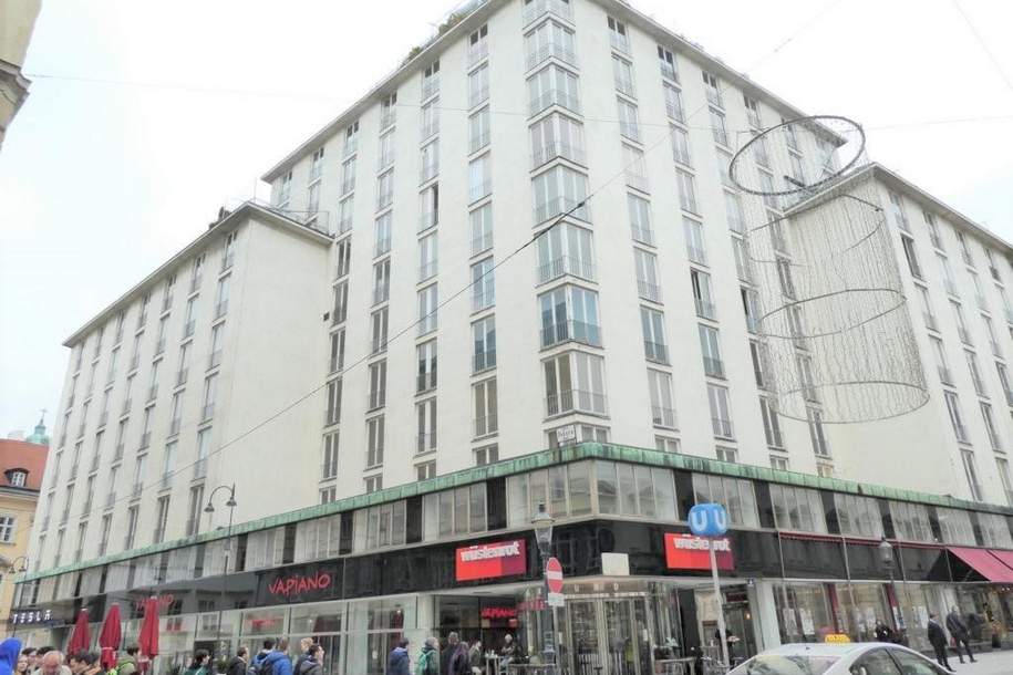 10. OG!!! Klimatisierte 2-Zimmer-Wohnung im HOCHHAUS HERRENGASSE!!!!, Wohnung-miete, 2.860,00,€, 1010 Wien 1., Innere Stadt