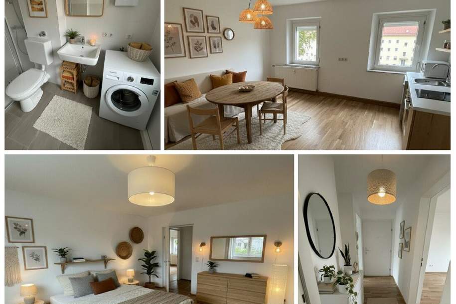 Modernisiert - hochwertig - durchdacht: diese Wohnung überzeugt mit stilvoller Sanierung, ebenerdiger Dusche, modernen Böden und viel Stauraum - perfekt für Paare oder kleine Familien!, Wohnung-miete, 560,94,€, 4400 Steyr(Stadt)