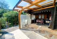 Holzblockhaus mit Garage und Gartenparadies - sonnige Naturoase im Steyrtal/Leonstein