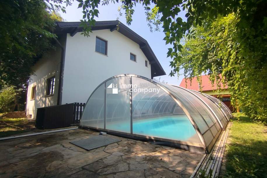 Moderne Eleganz in Wiens grüner Oase - Traumhaftes Einfamilienhaus mit Pool und Garage, Haus-kauf, 980.000,€, 1220 Wien 22., Donaustadt