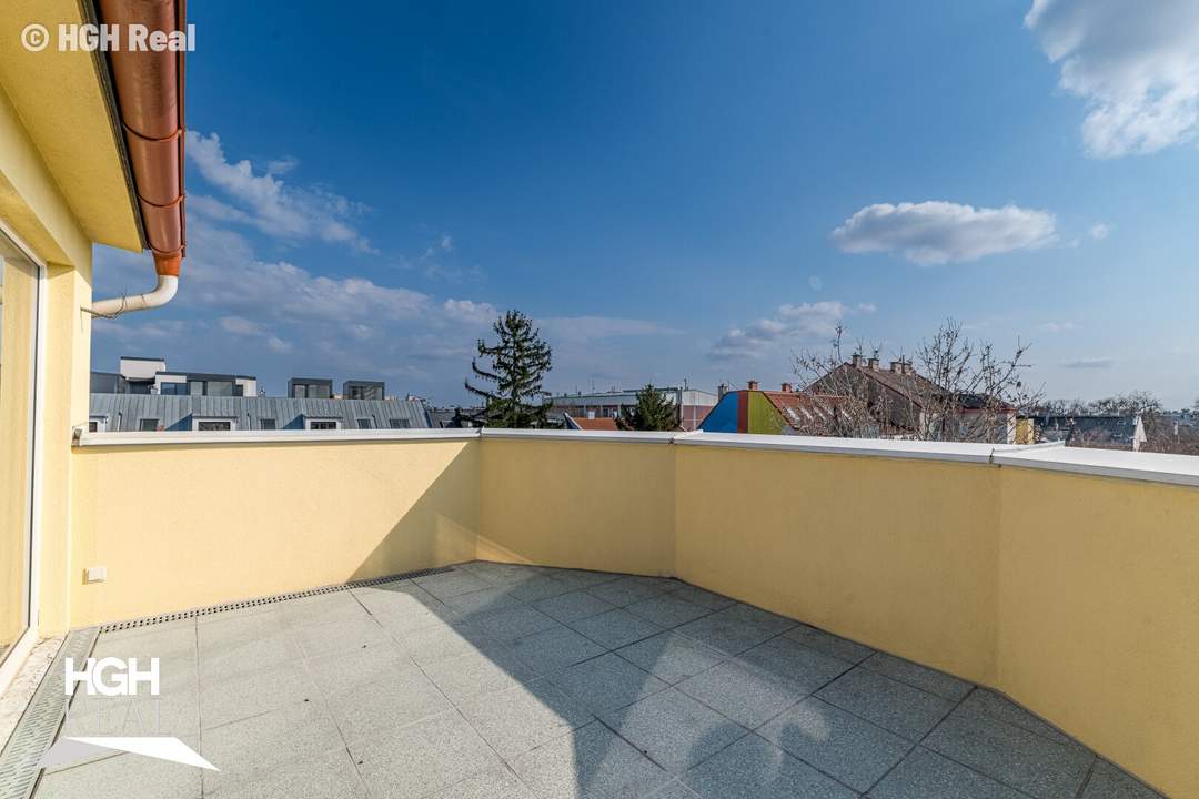 1230 Wien Liesing Großzügige, helle Dachgeschoß-Maisonette mit 260 m², 6 Zimmern und 3 sonnigen Terrassen