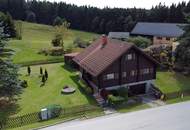 Bestens erreichbares skandinavisches Blockhaus mit viel Platz inmitten des Waldviertels!