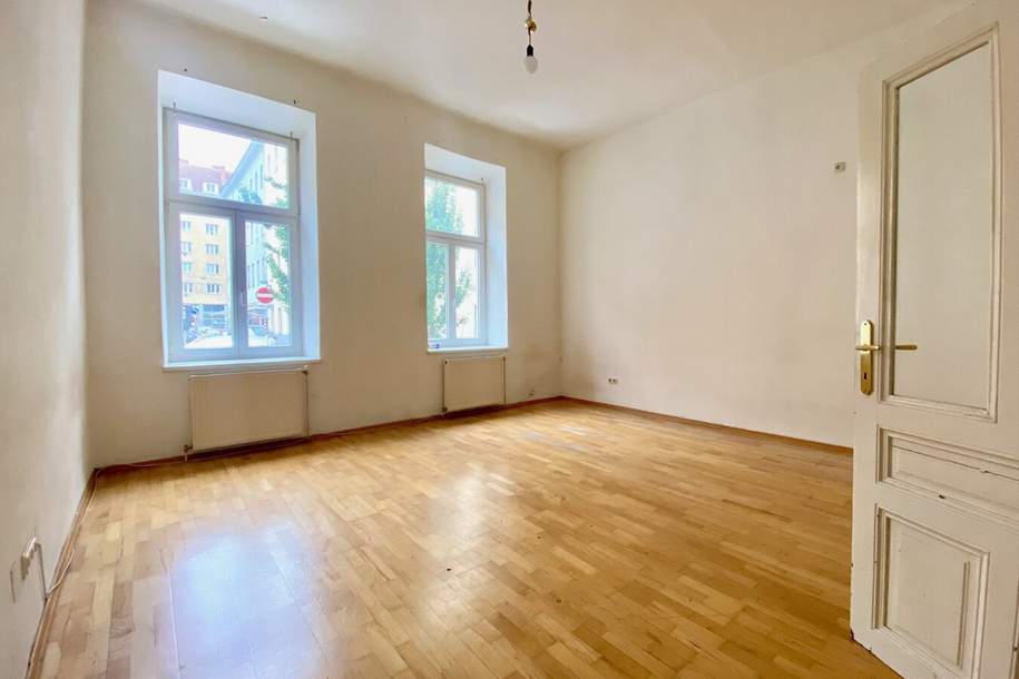 SANIERUNGSBEDÜRFTIGE HELLE WOHNUNG IM KLASSISCHEN ALTBAU, Wohnung-kauf, 132.000,€, 1050 Wien 5., Margareten