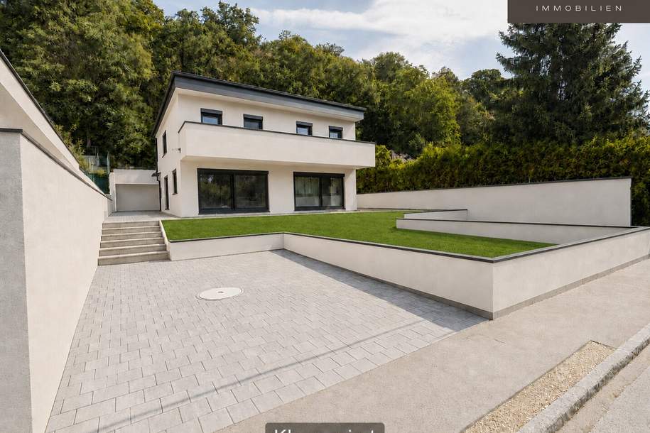 I MODERNES NEUBAU-DOPPELHAUS I GROSSZÜGIGER GARTEN I EIGENES WALDSTÜCK I KLOSTERNEUBURG I, Haus-kauf, 599.000,€, 3400 Tulln