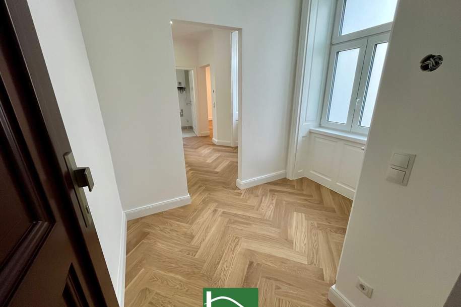 Altbau-Charme - topsanierte Wohnung in begehrter Lage - Nähe Vorgartenmarkt. Bewilligter Balkon!, Wohnung-kauf, 359.000,€, 1020 Wien 2., Leopoldstadt