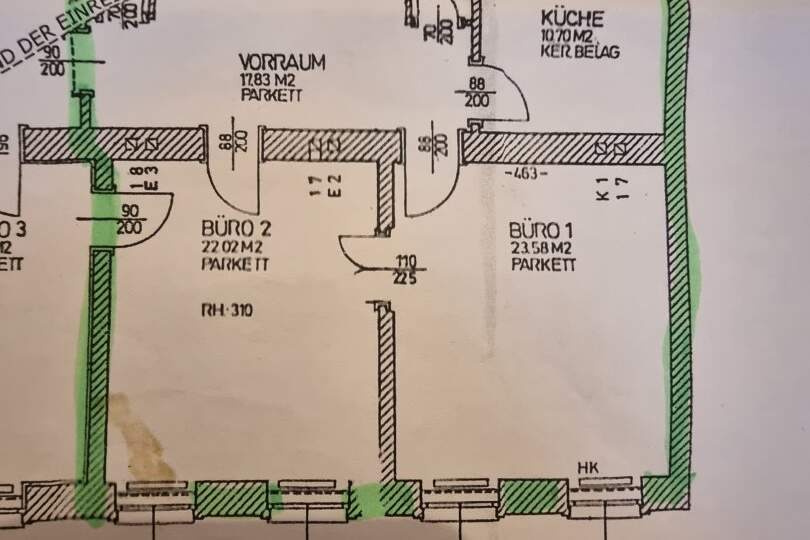 Büro plus Lagereinheit. Bestlage Pelzgasse!, Gewerbeobjekt-miete, 1.999,40,€, 1150 Wien 15., Rudolfsheim-Fünfhaus