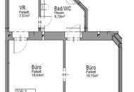Saniertes Erdgeschossbüro | barrierefreier Zugang | 50m² mit 2 Zimmern | inkl. Einbauküche