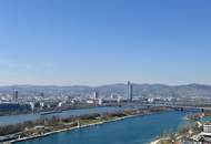 DANUBE FLATS | Möblierte 1,5-Zimmer-Wohnung mit Wienblick im 23. Stock | Fitness | Wellness | Pool