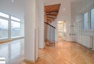 Befristete luxuriöse Dachgeschosswohnung im Stilaltbau - Blick über die Dächer Wien's - ab 1.12.