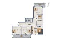 Familienwohnung mit 5 Zimmer, 2 Balkone und allgemeine Dachterrasse!