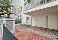 Möblierte Erdgeschosswohnung mit hofseitigem Garten - 2 Zimmer + Abstellraum inkl. Fenster