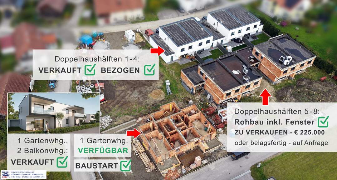 NEUBAU Wohnung mit großem Balkon und Carport (Top 4) nähe Ried i. I. ZU VERKAUFEN - BAUSTART ist erfolgt!