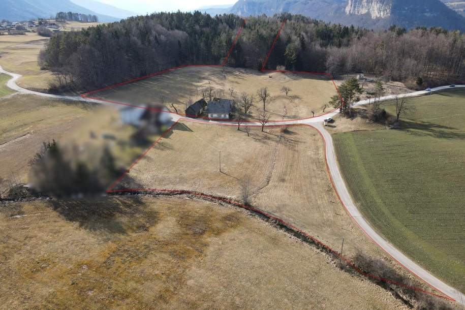 Hofstelle für Selbstversorger mit Wald und Landw. Flächen, Gewerbeobjekt-kauf, 210.000,€, 9173 Klagenfurt Land