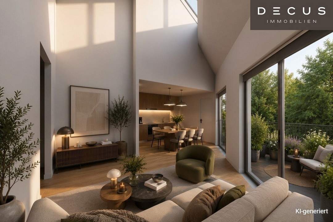 | 2 ZIMMER DACHGESCHOSSWOHNUNG | EXKLUSIVER ERSTBEZUG MIT GROSSZÜGIGEM WESTBALKON | 1. DACHGESCHOSS |