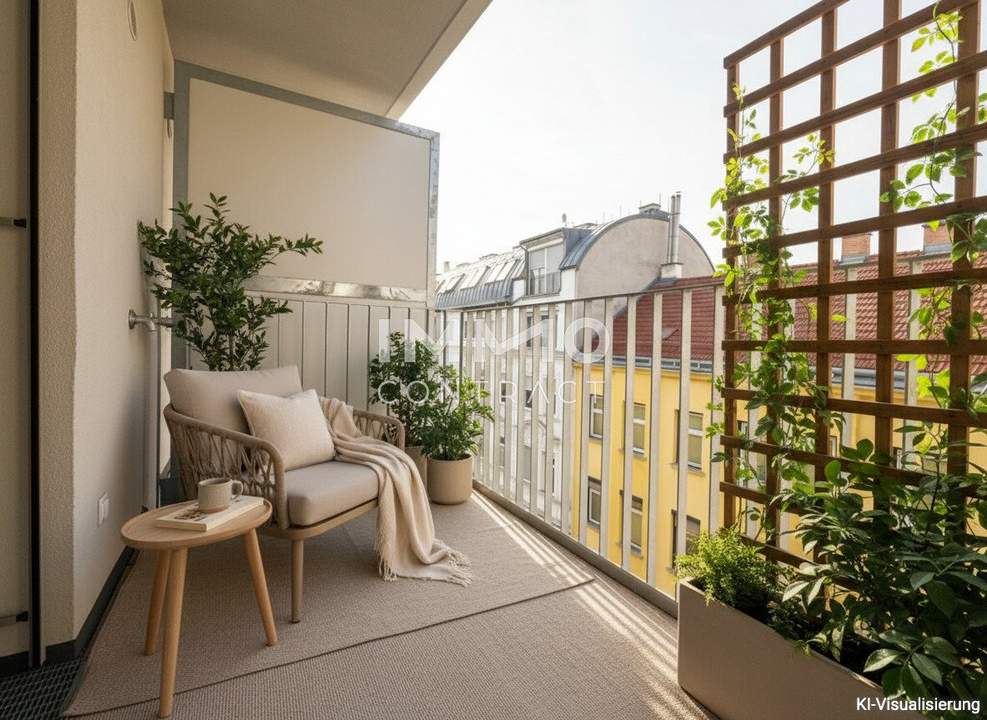 Durchdachte 2-Zimmer-Balkonwohnung – top angebundener Erstbezug im BEIM DONAUUFER