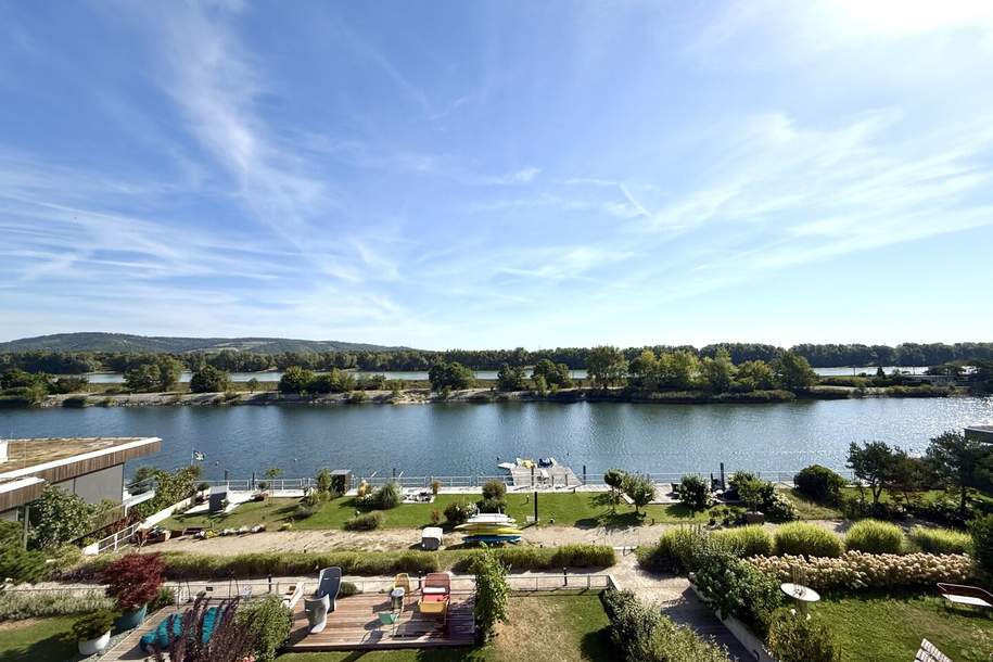 ERSTBEZUG MIT BADESTEG AM WASSER: Ruhelage mit Fernblick über die Donau I großzügige Terrassen &amp; geräumige Wohnküche, Wohnung-kauf, 1.990.000,€, 1190 Wien 19., Döbling
