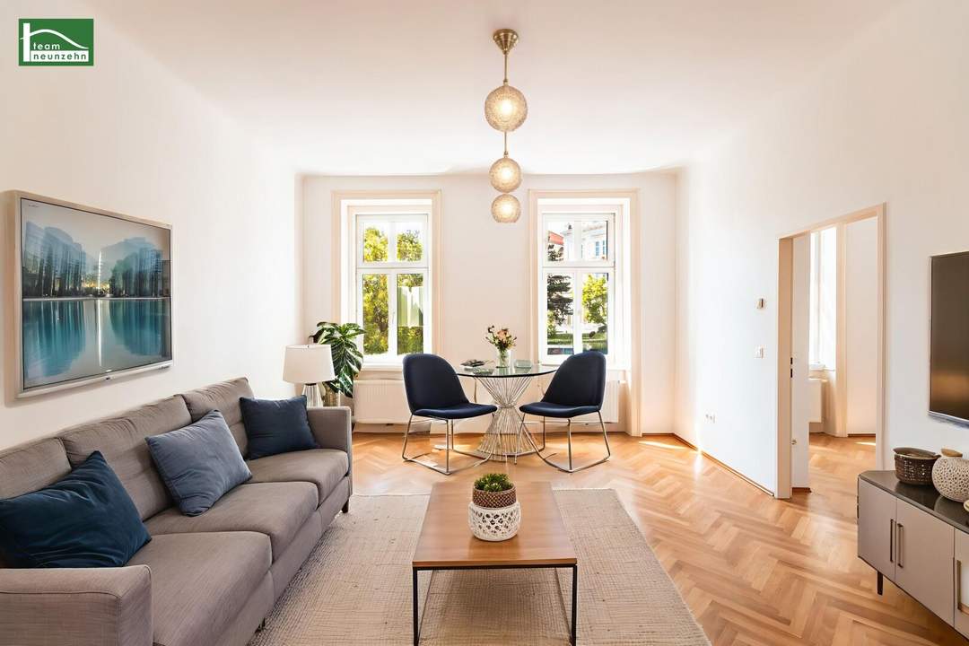 Altbauwohnung am Fuße der Hohen Warte neben dem Setagayapark. Faires Preis-Leistungs-Verhältnis! Gute Anbindung ins Stadtzentrum! Saniertes Altbau-Zinshaus!