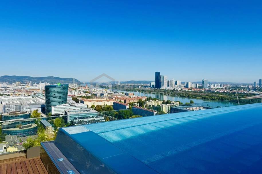 Einzigartige 5-Zimmer-Wohnung mit 45 m2 großem Balkon und Stadtblick in einem neuen, mehrstöckigen Premiumgebäude! Pool, Sauna, Gym!2. Bezirk. U2, Wohnung-kauf, 1.886.400,€, 1020 Wien 2., Leopoldstadt