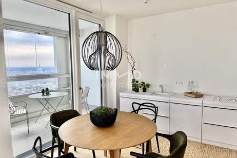32. Etage: Luxus Wohnen hoch über der Skyline: Donauzentrum und U1 Kagran, Wohnung-kauf, 445.000,€, 1220 Wien 22., Donaustadt