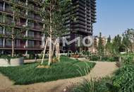 TOP-Ausblick: City mit Stephansdom, Donaukanal, Prater. Concierge, Party & BBQ Lounge, Pool usw.