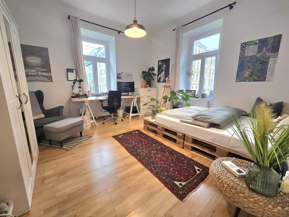 "Stilvolle 2-Zimmer-Wohnung im sanierten Altbau - Nähe Arthaberplatz"