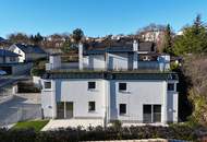 Moderne Doppelhaushälfte in Grünlage mit Dachterrasse und Wienblick