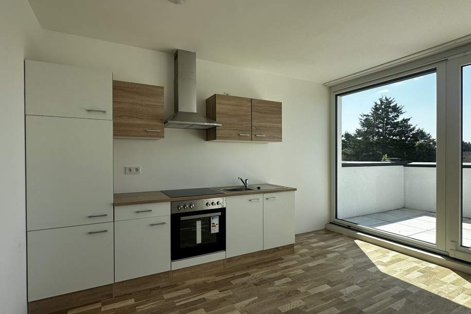 ERSTBEZUG! Moderne 2-Zimmerwohnung mit Terrasse und Balkon Nähe U1, Wohnung-miete, 1.049,82,€, 1210 Wien 21., Floridsdorf
