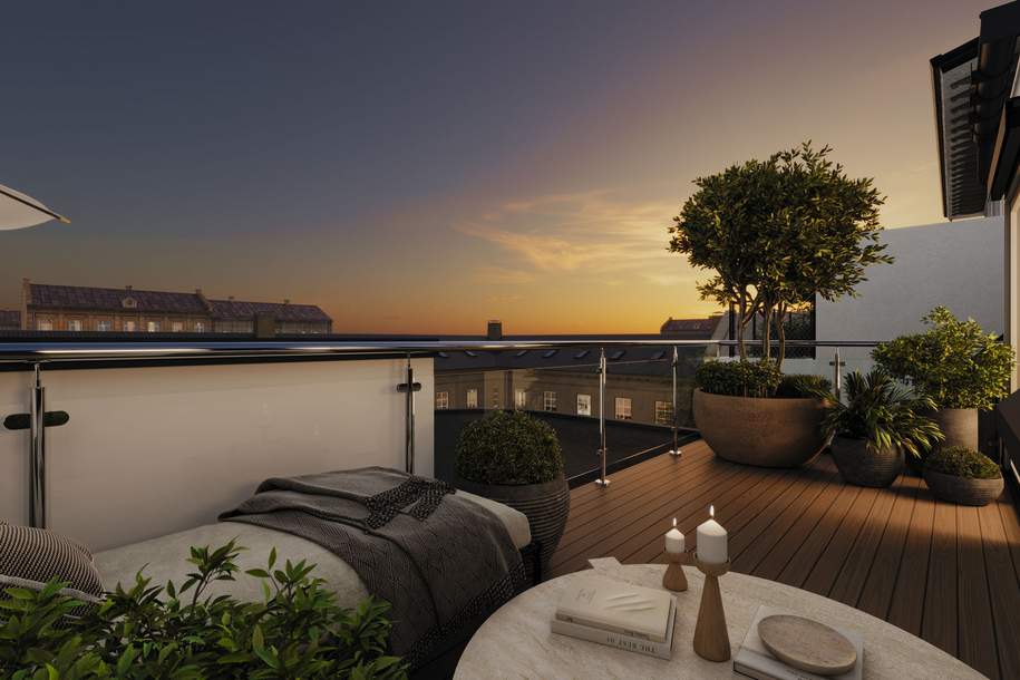 Exklusive 4-Zimmer-Dachgeschosswohnung mit Terrasse | Erstbezug in Wien 1030, Wohnung-kauf, 1.871.000,€, 1030 Wien 3., Landstraße