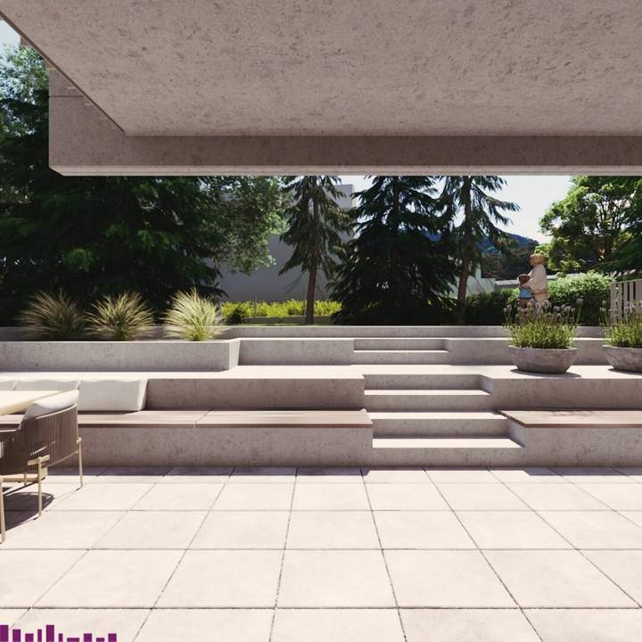 Abkühlen im hauseigenen Pool .... Ihre Traumwohnung mit Terrasse oder Garten und Fernblick Nähe Maurer Wald PROVISIONSFREI !!