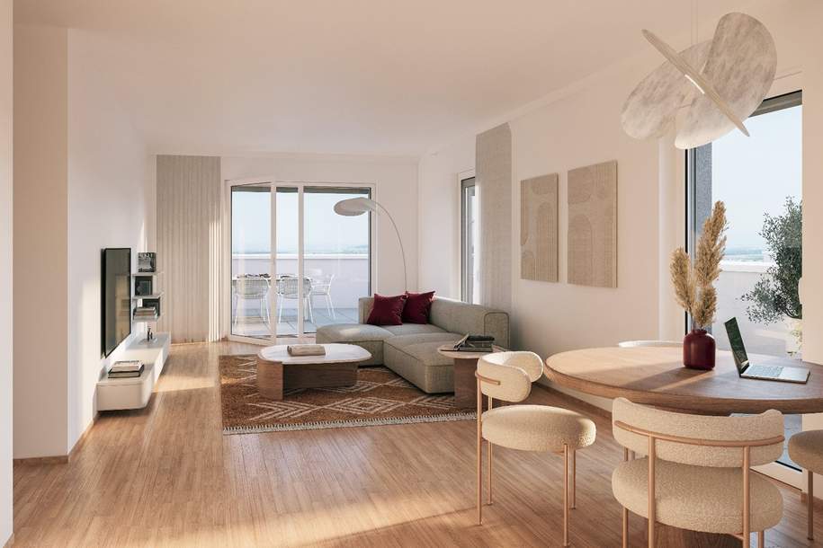 ZIELGERADE Eisenstadt Tür 32 - 4 Zimmer im Neubau Erstbezug, provisionsfrei vom Bauträger, Wohnung-kauf, 445.000,€, 7000 Eisenstadt(Stadt)