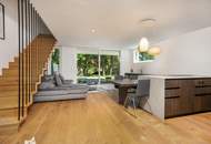Ruhe, Grün & Luxus: 4-Zimmer-Maisonette mit 172 m² Garten und Pool