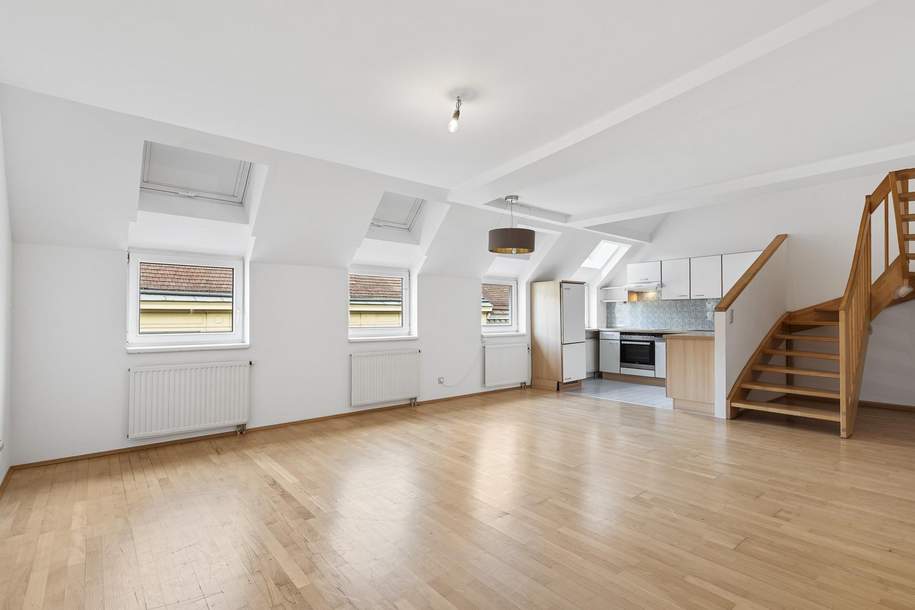 Nach Umbau 3-Zimmer möglich!!! DG-Maisonette in unmittelbarer U3- und S-Bahn-Nähe!!!, Wohnung-kauf, 399.000,€, 1160 Wien 16., Ottakring