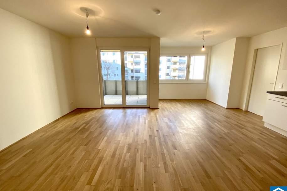 Schöne 2 Zimmerwohnung mit Freifläche nahe dem Floridsdorfer Wasserpark, Wohnung-miete, 1.096,37,€, 1210 Wien 22., Donaustadt