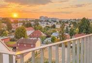Lichtdurchflutete 3-Zimmer-Dachgeschoss-Maisonette mit großzügigen Terrassen &amp; Panoramablick nahe Alte Donau