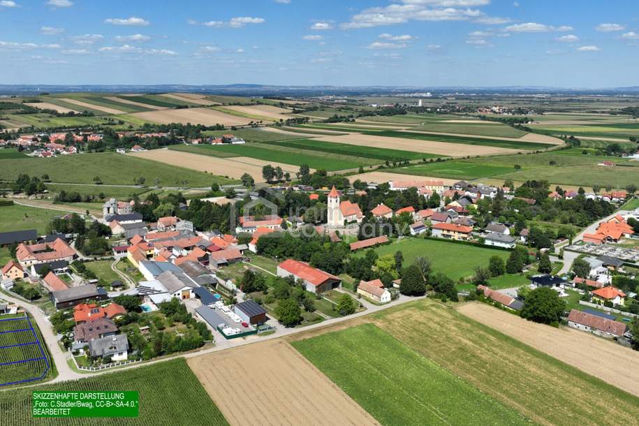 Sonniger sehr ruhiger Baugrund über der Hochwassergrenze, Grund und Boden-kauf, 187.900,€, 3443 Tulln