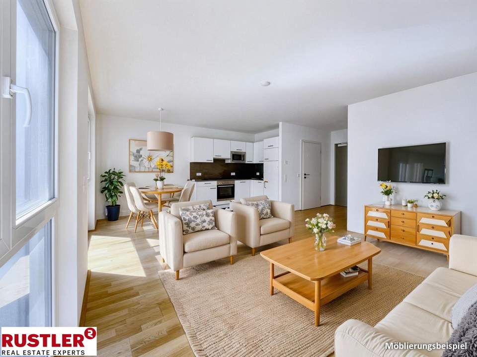 Provisionsfreier Neubau-Erstbezug:1-Zimmer-Wohnung mit Balkon nahe U1 – 1220 Wien