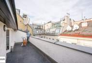 3 Zimmer-DG-Wohnung mit 2 hofseitigen Terrassen nahe Oper