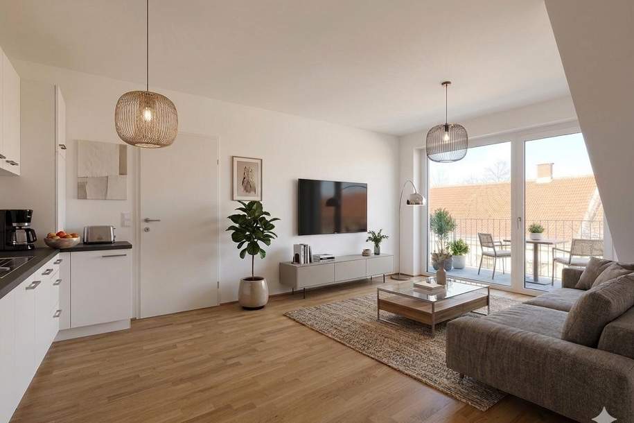 Exklusives Familien-Dachgeschoss mit Elternsuite, 2 Bädern & separatem Kinder-/Gästebereich, Wohnung-kauf, 399.000,€, 1230 Wien 23., Liesing