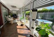 DORNBIRN-Gartenwohnung/Terrassenwohnung, ca. 57 m2 + beheizter, ganzjährig nutzbarer Wintergarten ca. 19 m2, Gesamt-Wohn-NFL ca. 76 m2, Wohnempfinden/Wohlfühl-Atmosphäre wie in einer 3-Zimmer-Wohnung, inkl. 1 TG. + Kellerabteil.