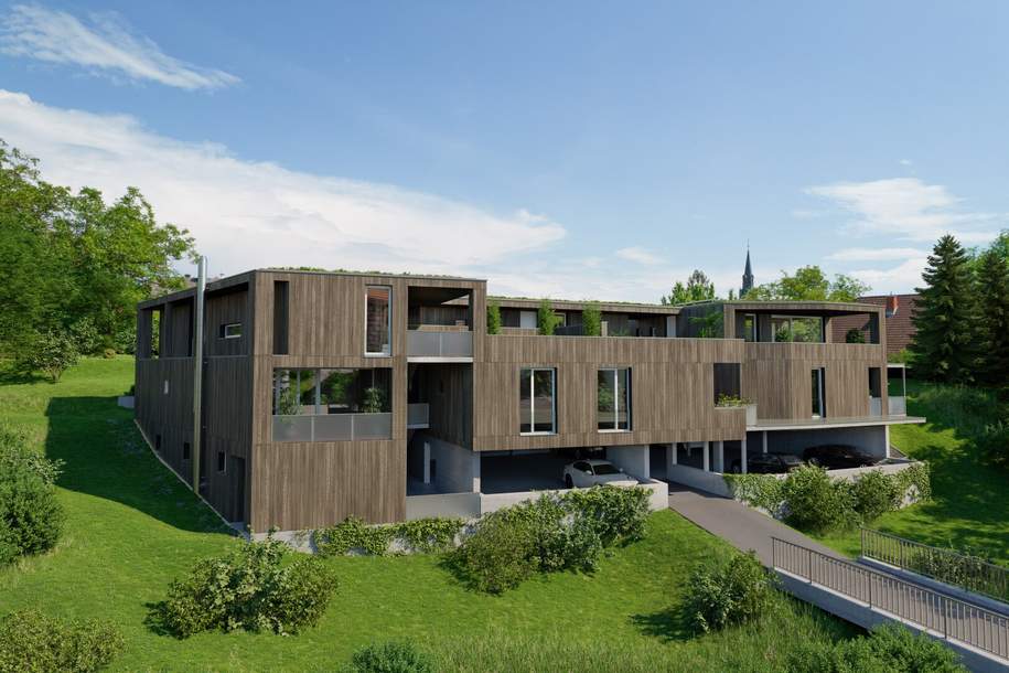 Gleisdorf-Zentrum: Honorarfreie Erstbezugswohnung mit Terrasse, Garten und Parkdeck. Willkommen zuhause im GREEN SIDE., Wohnung-kauf, 229.950,€, 8200 Weiz