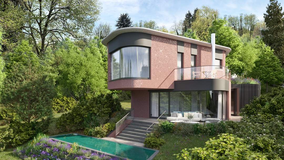 Graz-Rosenberg: Eine Rarität entsteht - Modernes Einfamilienhaus in exklusiver Villenlage!