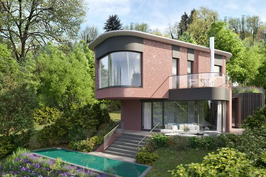 Graz-Rosenberg: Eine Rarität entsteht - Modernes Einfamilienhaus in exklusiver Villenlage!, Haus-kauf, 1.398.800,€, 8010 Graz(Stadt)