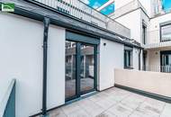 Hochwertige Erstbezugs-Wohnung mit großem Hof-Balkon und Küche nahe Schönbrunn!