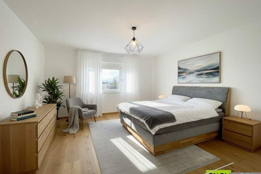 Hochwertig renovierte 3 Zimmerwohnung im modernen Design inclusive KFZ Stellplatz und attraktivem Gemeinschaftsgarten, Wohnung-kauf, 380.000,€, 2326 Bruck an der Leitha